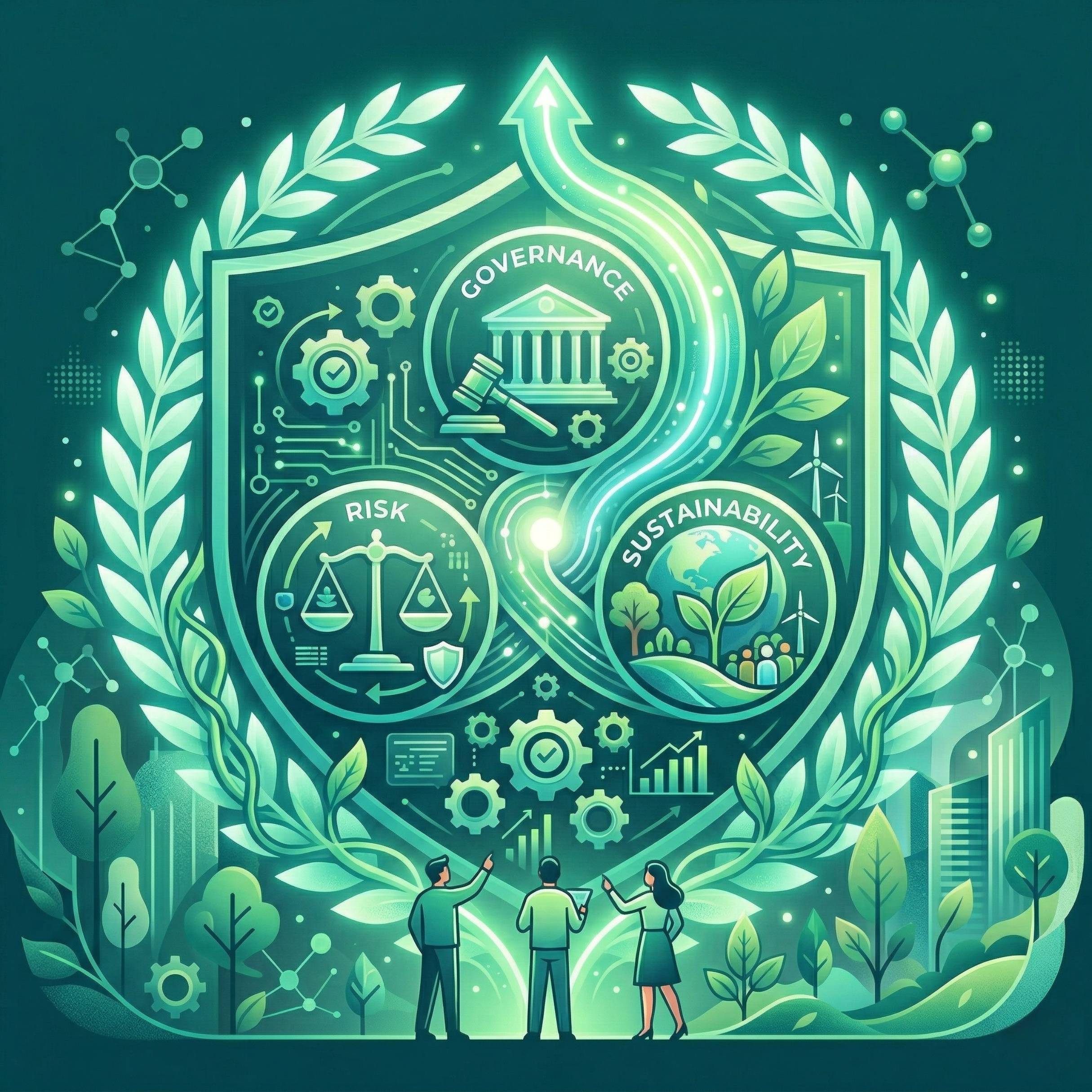 Governance, Risk & Sustainability illustration